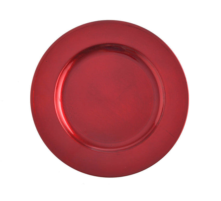 talerz dekoracyjny czerwony plexi 22cm  | P0001-22_R