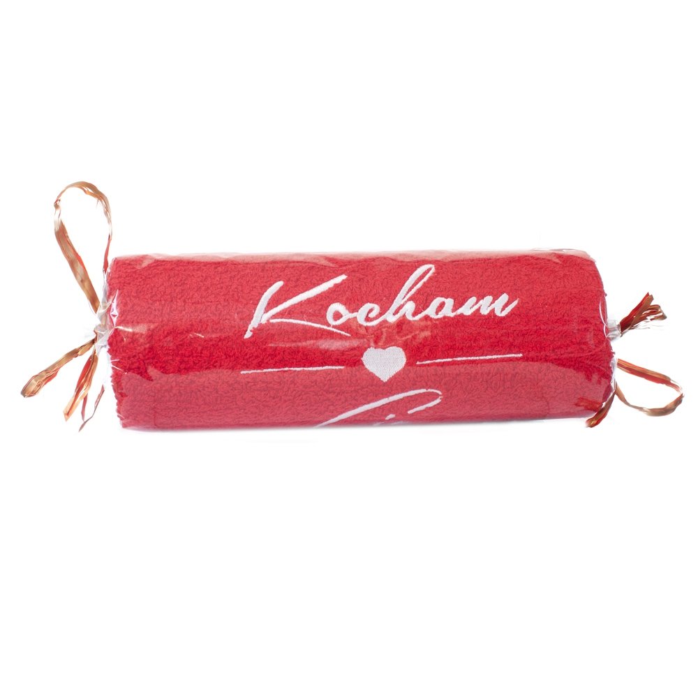 ręcznik 50X100 KOCHAM CIĘ - cukierek