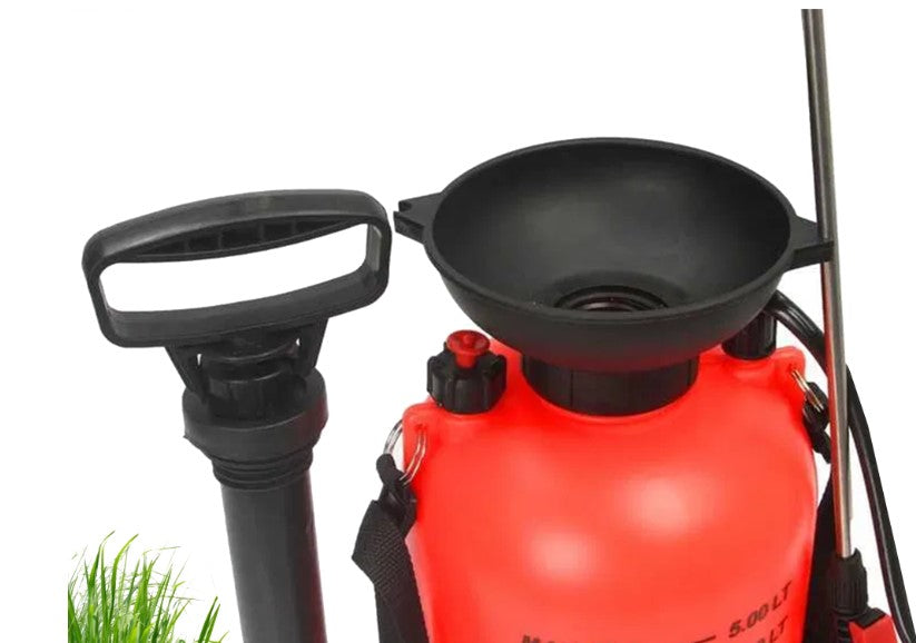 Opryskiwacz ciśnieniowy ręczny ogrodowy spryskiwacz długa lanca 5l pasek 11427_5L