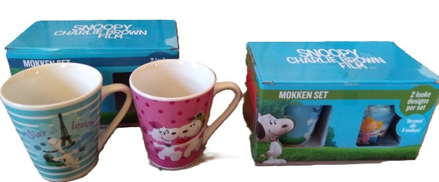 kubki ceramiczne w kartoniku  2 szt. SNOOPY