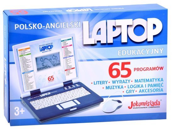 laptop edukacyjny polsko angielski 65 funkcji różowy Z3321