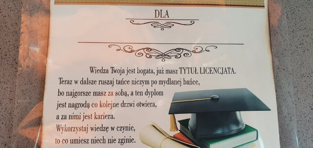 dyplom LICENCJATA