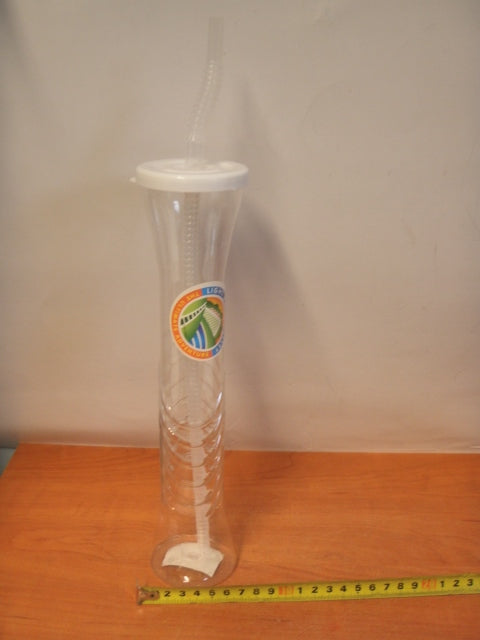 butelka plastikowa 28cm ze słomką