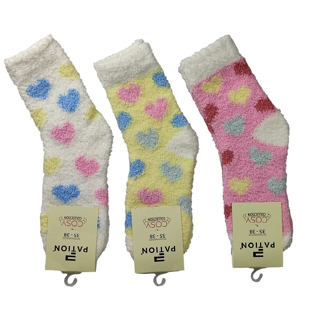 skarpeta cosy bukla serca mix 35-38/39-42