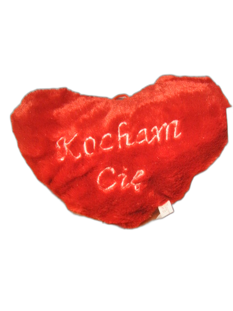 poduszka serce KOCHAM CIĘ  25x21cm.