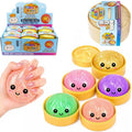 gniotek squishy pierożek brokat mały 6 x 6 x 4cm B-1534