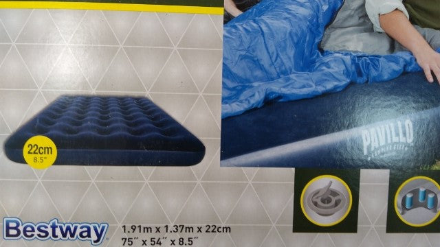 materac flokowany  1,91x1,37x22cm BESTWAY | 67002