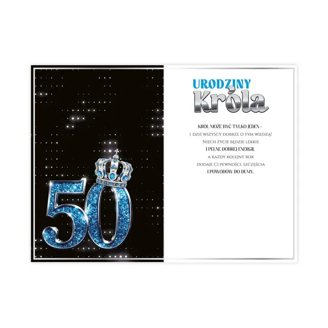 kartka B6 na 50 Urodziny - 40