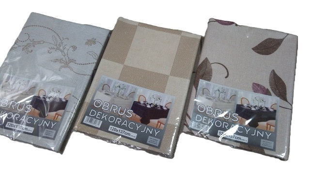 obrus dekoracyjny ceratowy 120x137 wzór tkanina