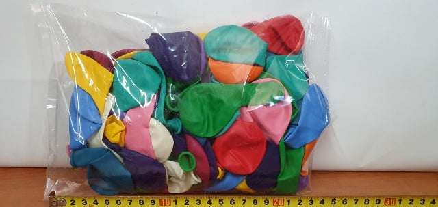 balony 100szt.  MIX KOLOR MATOWE 10''