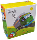 puzzle 16 elementów. Ciężarówka