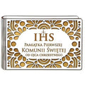 pudełko na pieniądze banknotówka KOMUNIA – od OJCA CHRZESTNEGO – Ażur 3302A-KOM3Z-OC