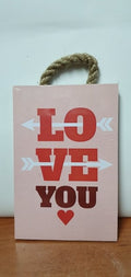 tabliczka/obraz do zawieszenia 10x15 LOVE YOU