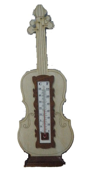 termometr skrzypce frez stojący   31 x 11,5 cm    NR.51