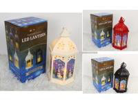 lampion latarenka świąteczna led 32 x 14,5 cm mix kolor SMU-119