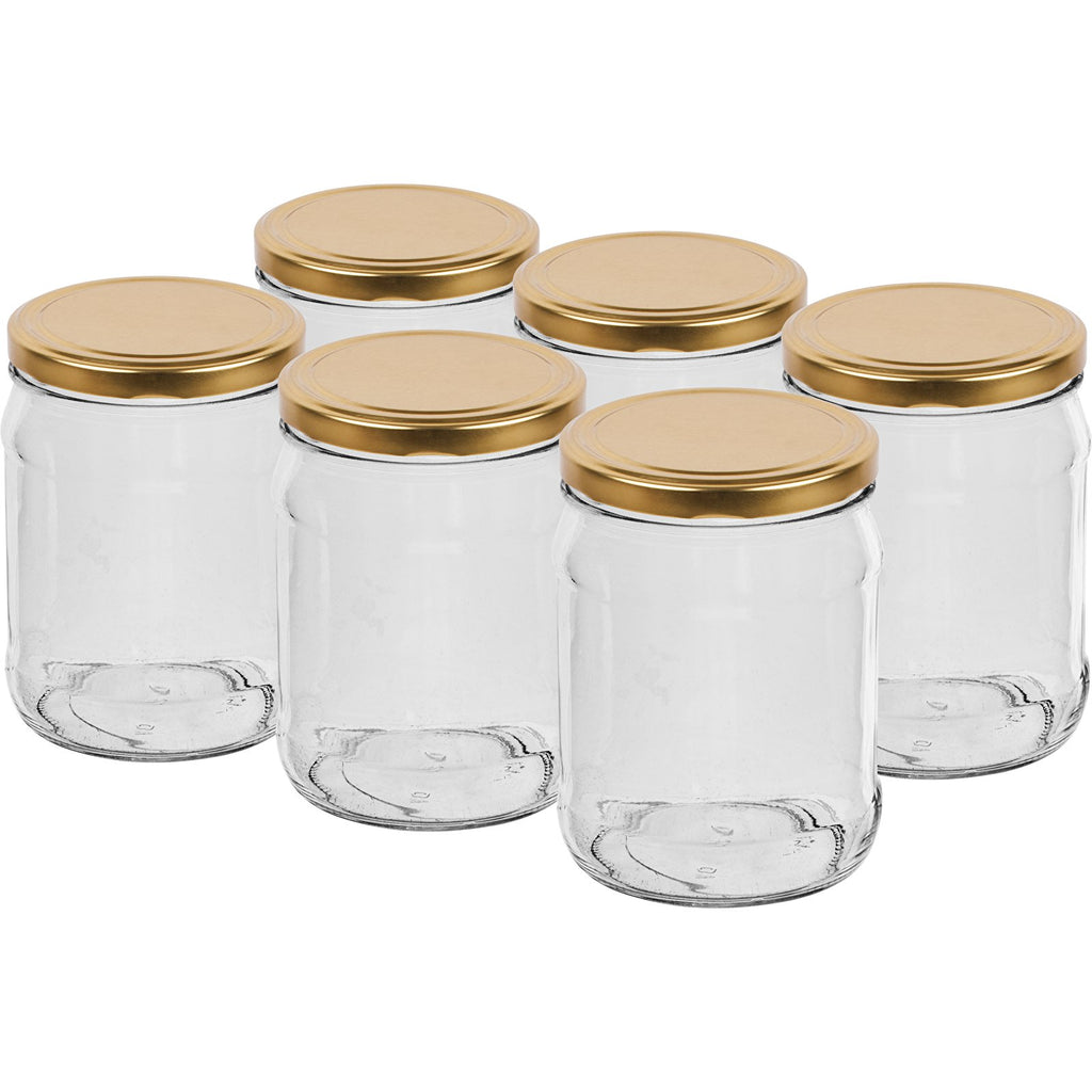 słoiki 500ml + zakrętki 6szt. | 132502
