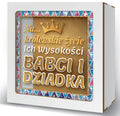 skarbonka 17,5 x 17,5cm Ich Wysokości Babcia i Dziadek o złotym sercu