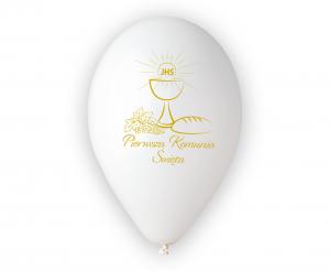 balony 30cm premium Pierwsza Komunia Św. (kielich) 5szt.  GS110/PKKI