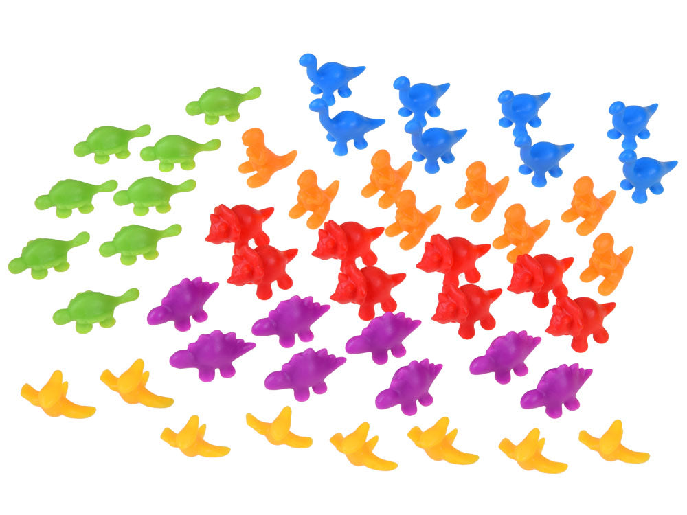 figurki dinozaurów nauka kolorów liczenia | ZA4358