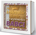 skarbonka 17,5 x 17,5cm Jej Wysokość Babcia o złotym sercu