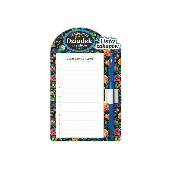 notes lista zakupów Najlepszy Dziadek na świecie | 3331-D1