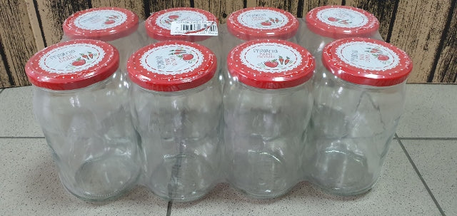 słoik 900ml. + zakrętka 8szt TO-900