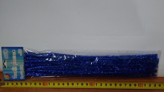 druciki pluszowe 40szt. 30cm NIEBIESKIE | DPK-09