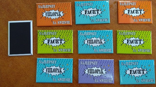 magnes 10szt CHŁOPAK / FACET