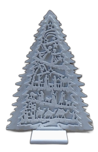 choinka drewniana 2D   25cm