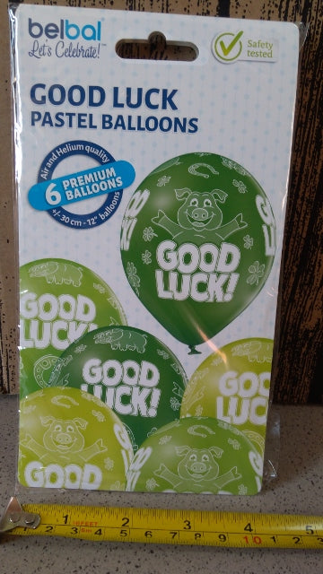 balony 6szt. 12"  GOOD LUCK | 42-46