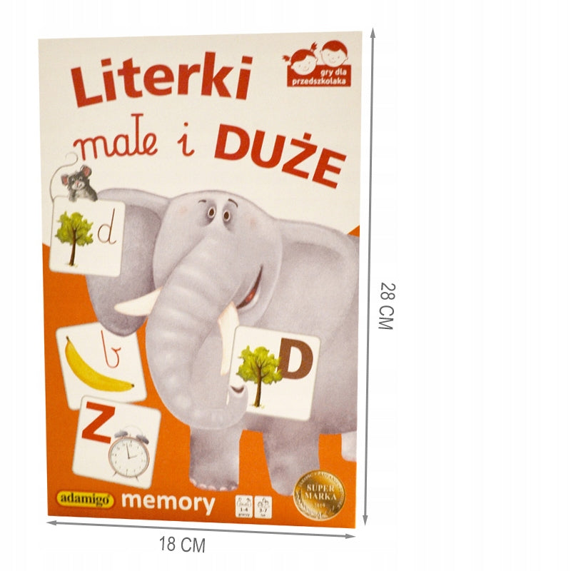 memory literki duże i małe
