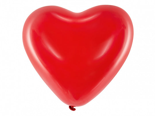 balon gumowy 6szt. CZERWONE SERCE 40cm | 092S-6