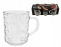 komplet 6 szklanych kubków Kostki 250 ml