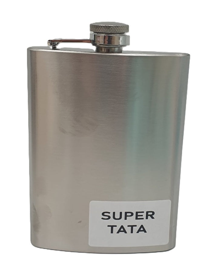 piersiówka metalowa nierdzewna 240ml  SUPER TATA     XJ4265