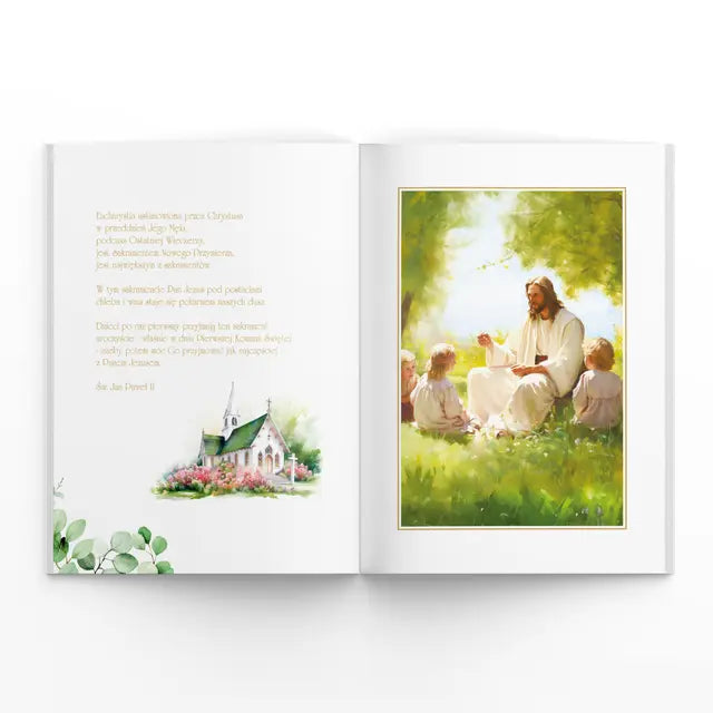 książeczka w pudełku Komunia - 16 od Babci