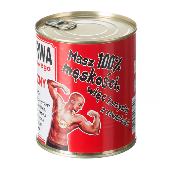 konserwa 100% Mężczyzny kolor czerwony