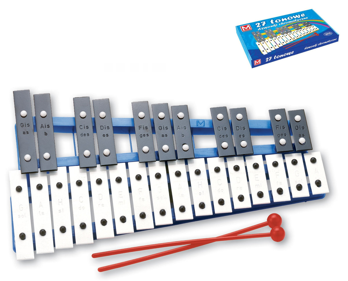 dzwonki cymbałki 27-tonowe chromatyczne |  M05