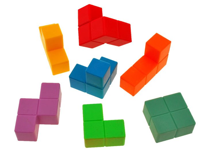 magiczna kolorowa KOSTKA typu Tetris | GR0153