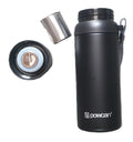 termos z sitkiem do zaparzania 800ml  czarny