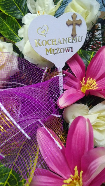 serce na piku  6szt. KOCHANEMU MĘŻOWI