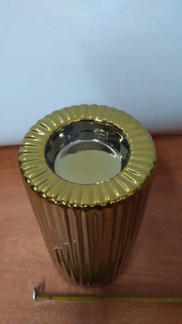 świecznik ceramiczny na tea light  ZŁOTY CHROM | RC791-84