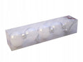 bombka 5szt.  szklana   z piórkami 6cm | GZ171-65