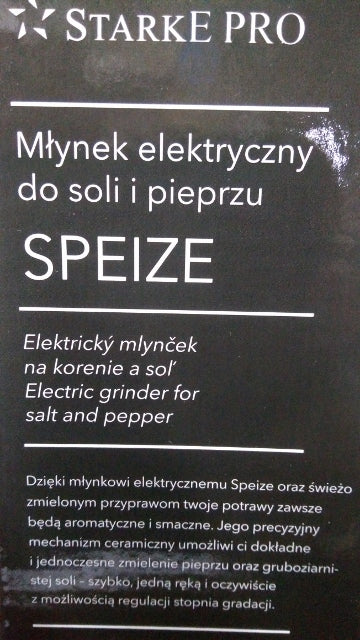 młynek elektryczny do soli i pieprzu STARKE