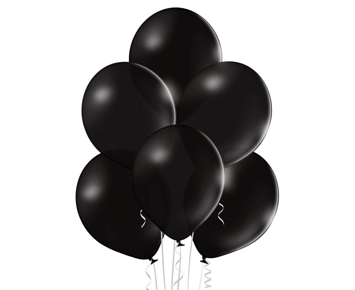 balony pastelowe czarne 100szt.  B105 30 cm GP04-025/03