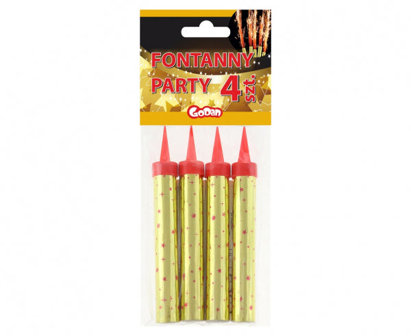 zestaw "4 fontanny party" 12cm  4szt. | KH-FTZ4