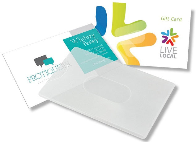 plastikowy przeźroczysty identyfikator 85 x 54mm 3071