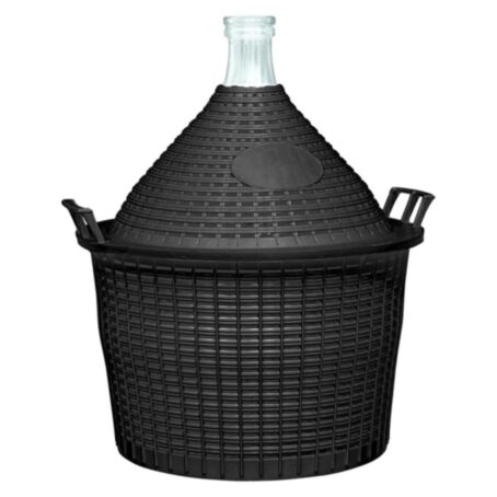 balon na wino 5 L w koszu plastikowym