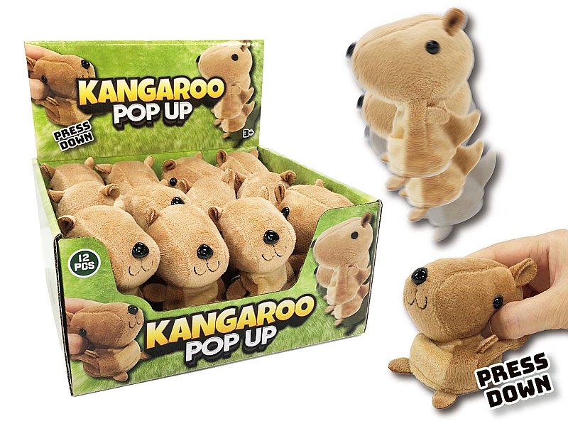 kangur pluszowy podskakujący