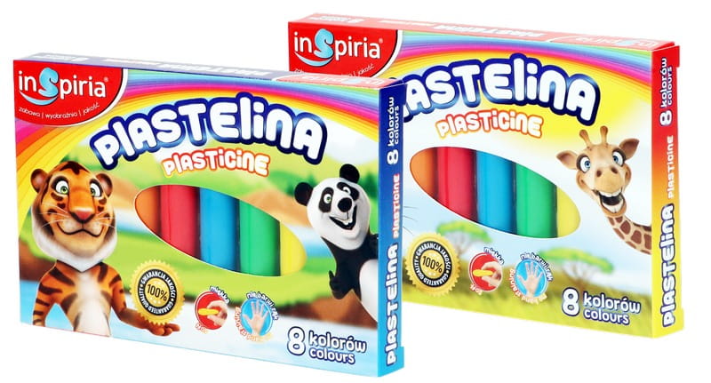 plastelina 8 kolorów INSPIRIA | 3804