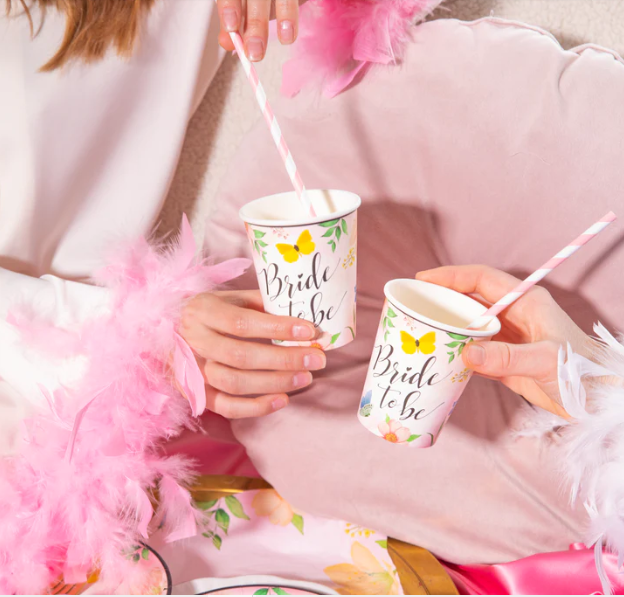 kubek Bride to be Kwiaty 220ml 6szt.